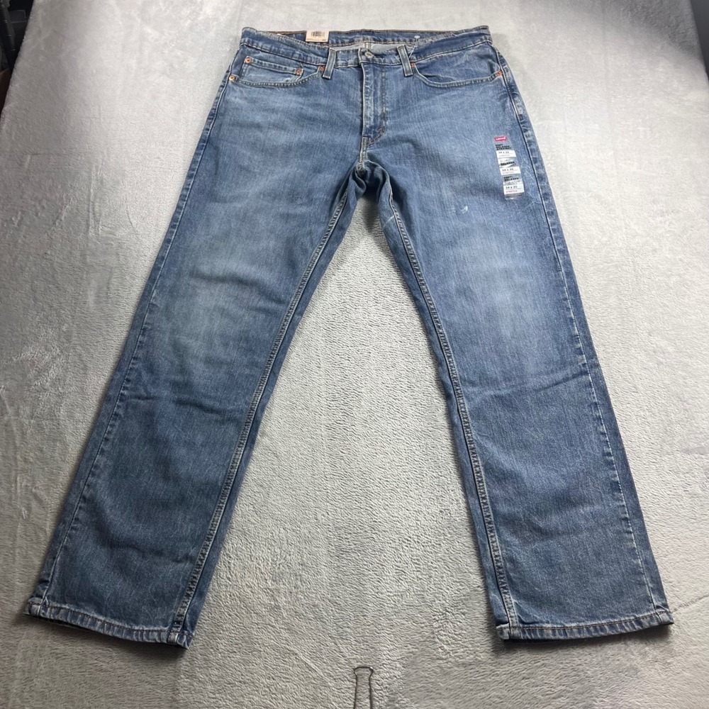 Levis 559 Relaxed Straight Jeans Mens 34x30 Blue Denim Stretch Pants 05559-0906